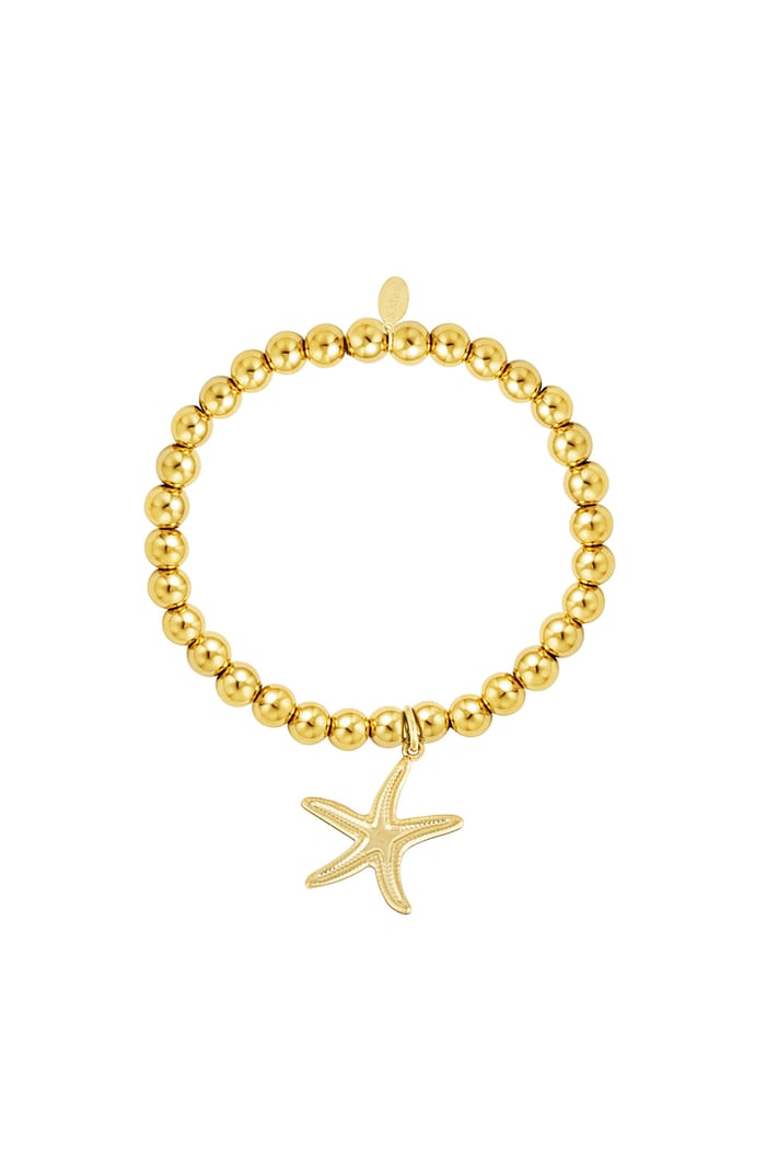 Simple starfish bracelet - Gold color 