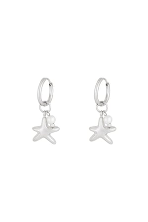 Orecchini Stella del mare - Colore argento h5 