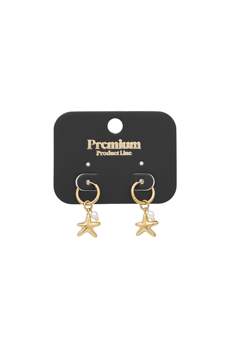 Star of the sea earrings - Gold color