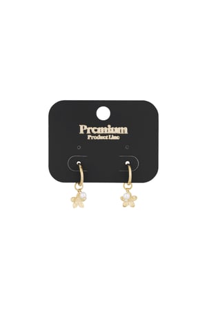 Pearl blossom earrings - Gold color h5 Picture3