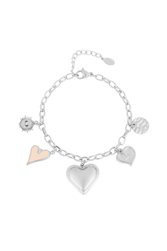 The love bedelarmband - Zilver kleur 