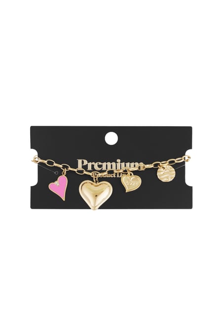 The love charm bracelet - gold color 2