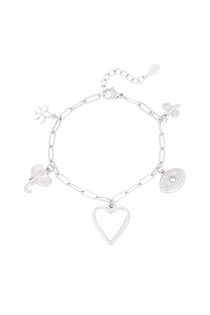 Heartstrings bracelet - Silver color 