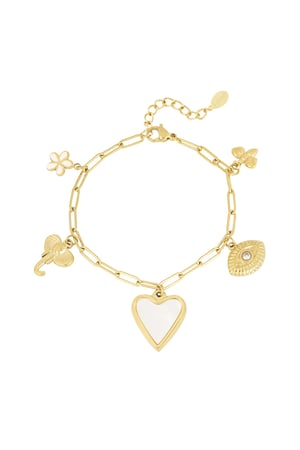 Heartstrings bracelet - Gold color h5 