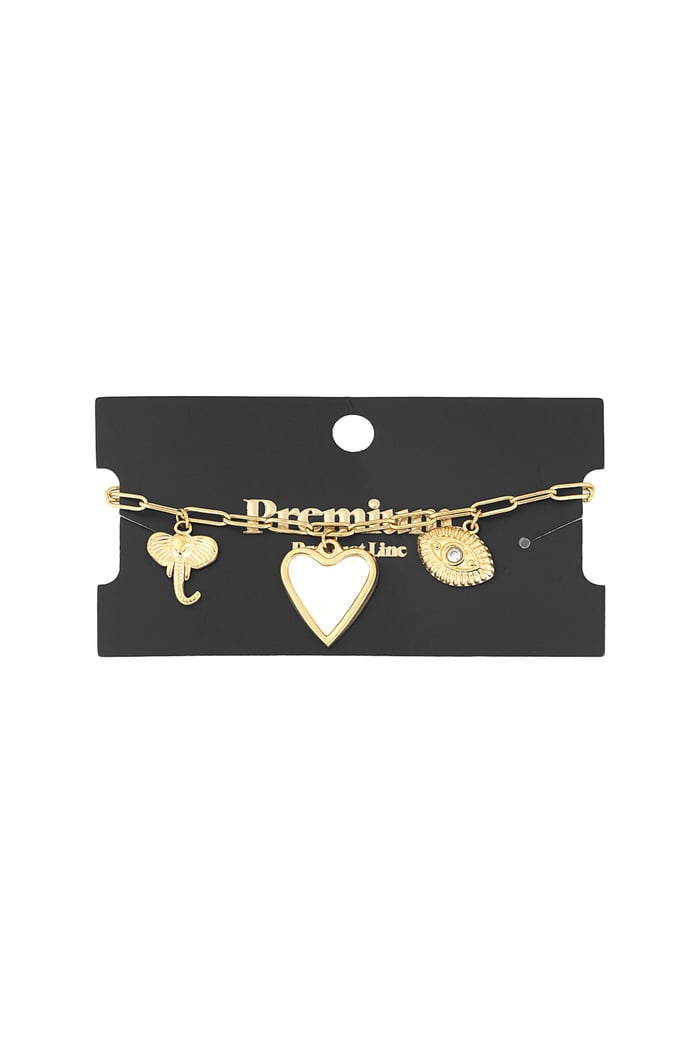 Heartstrings bracelet - Gold color Picture3