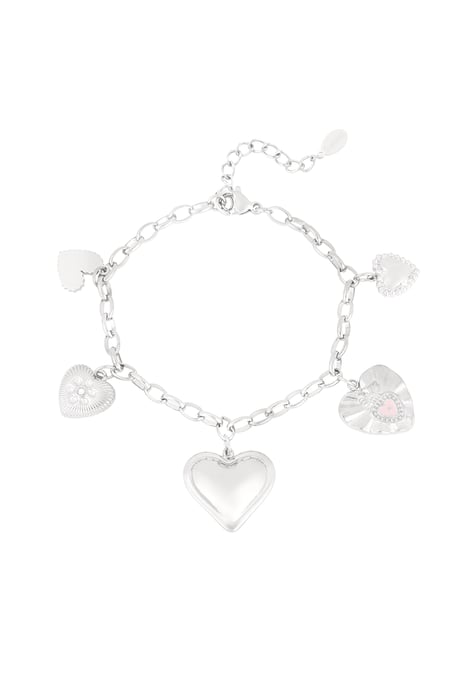 Heart's desire bracelet - Silver color