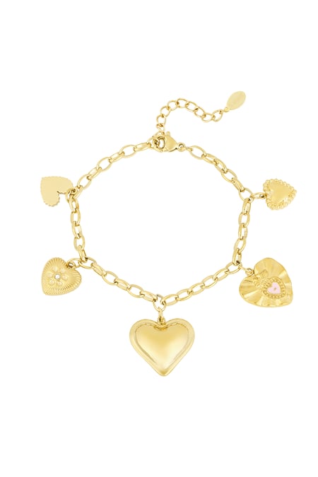 Heart's desire bracelet - Gold color