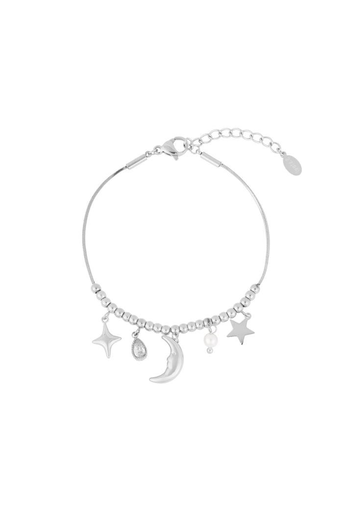 Bracelet nuit étoilée - Couleur argent 