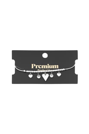 Bracciale cuore scintillante - Colore argento h5 Immagine2