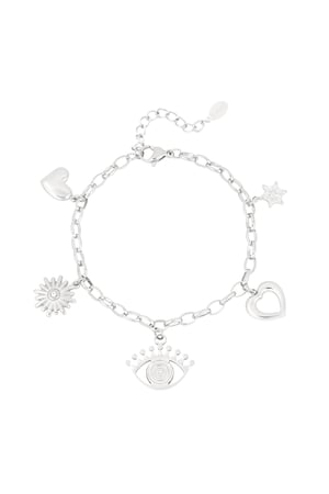 Charm wonderland bracelet - Silver color h5 