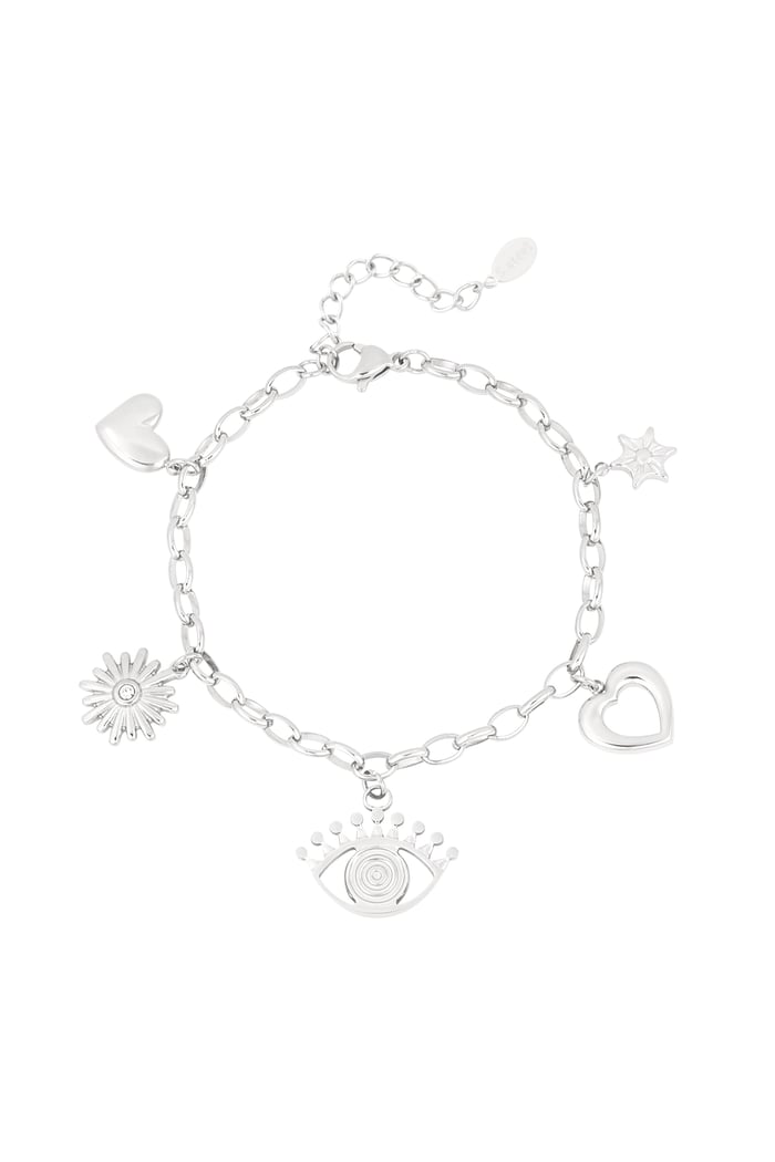 Charm wonderland bracelet - Silver color 