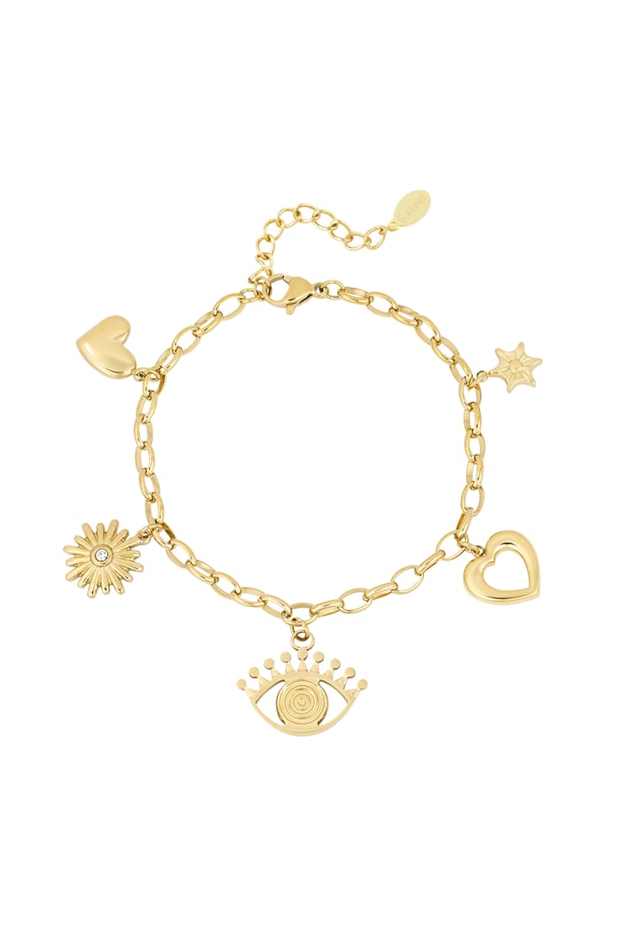 Charm wonderland bracelet - Gold color 