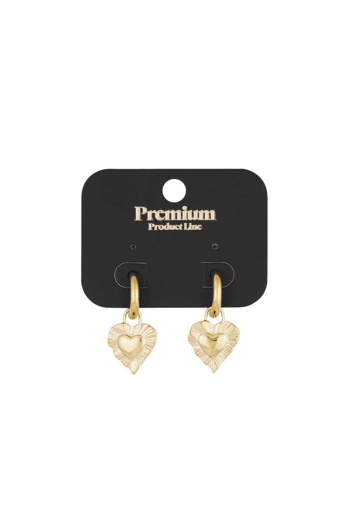 Earring give me love - Gold color  Picture3