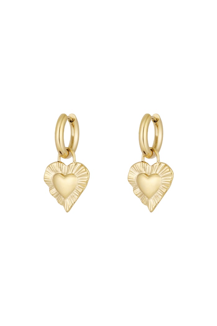 Earring give me love - Gold color  