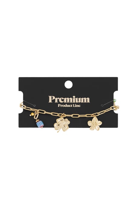 Floral Bracelet - Gold Color