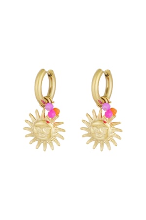 Beautiful day earrings - Gold color h5 