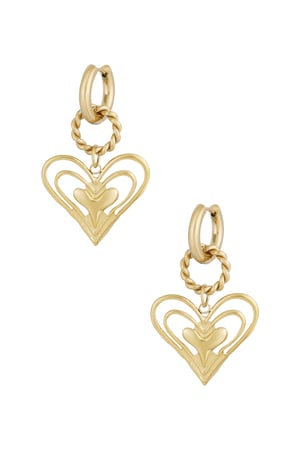 Earrings what's love - Gold colored  h5 