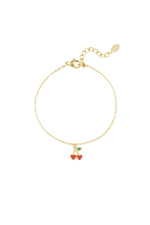 Bracelet cherry love - Gold color h5 