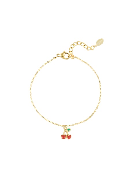 Bracciale cherry love - Colore oro