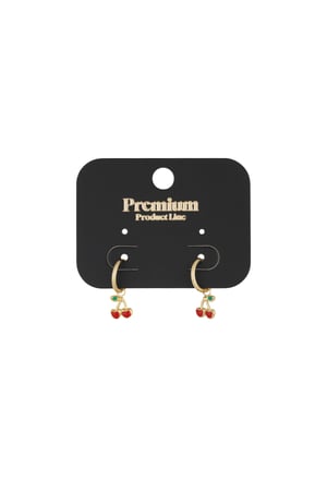 Cherry on Top earrings - gold color h5 Picture2