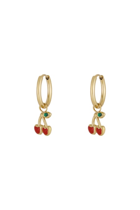 Cherry on Top earrings - gold color 2