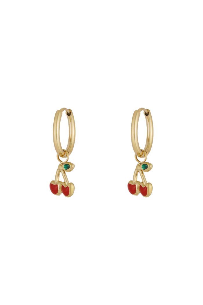 Cherry on Top earrings - gold color 