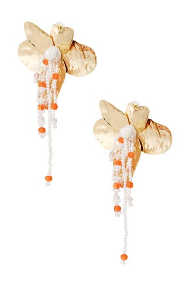 Love rain Earrings - Orange h5 Picture3