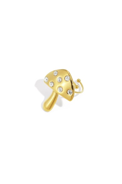 Stainless Steel Statement Rings plant Casual Daily Simple Series Women's jewelry h5 