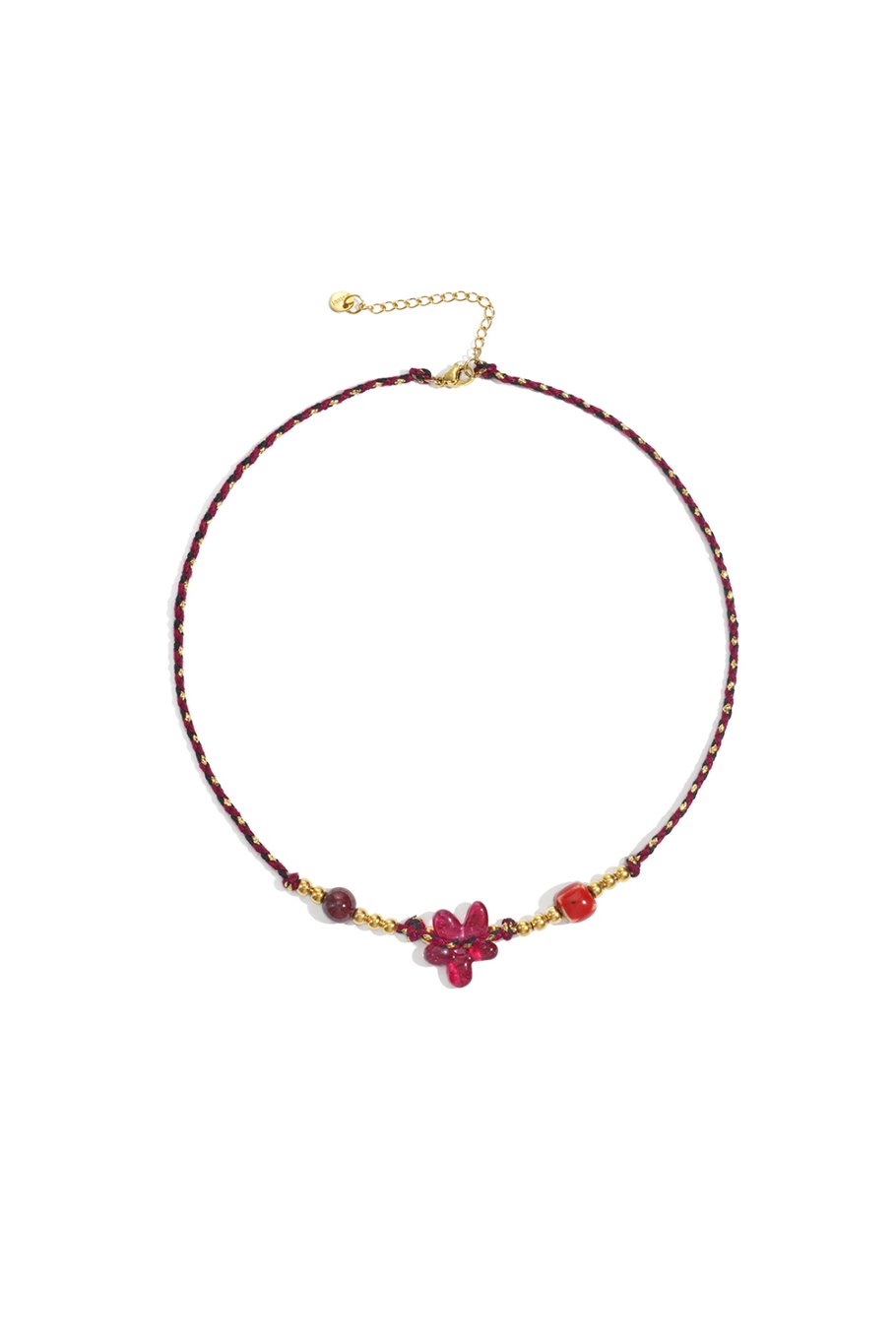 Polyester Perlen Halsketten Blume Casual Täglich Einfache Serie frauen schmuck 