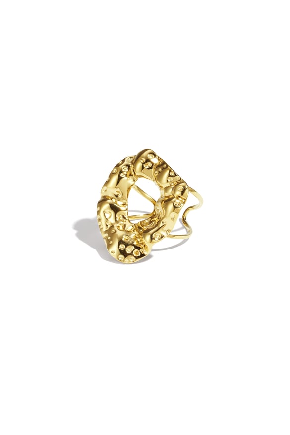 Edelstahl Statement Ringe unregelmäßige Form Casual Daily Simple Serie Damenschmuck