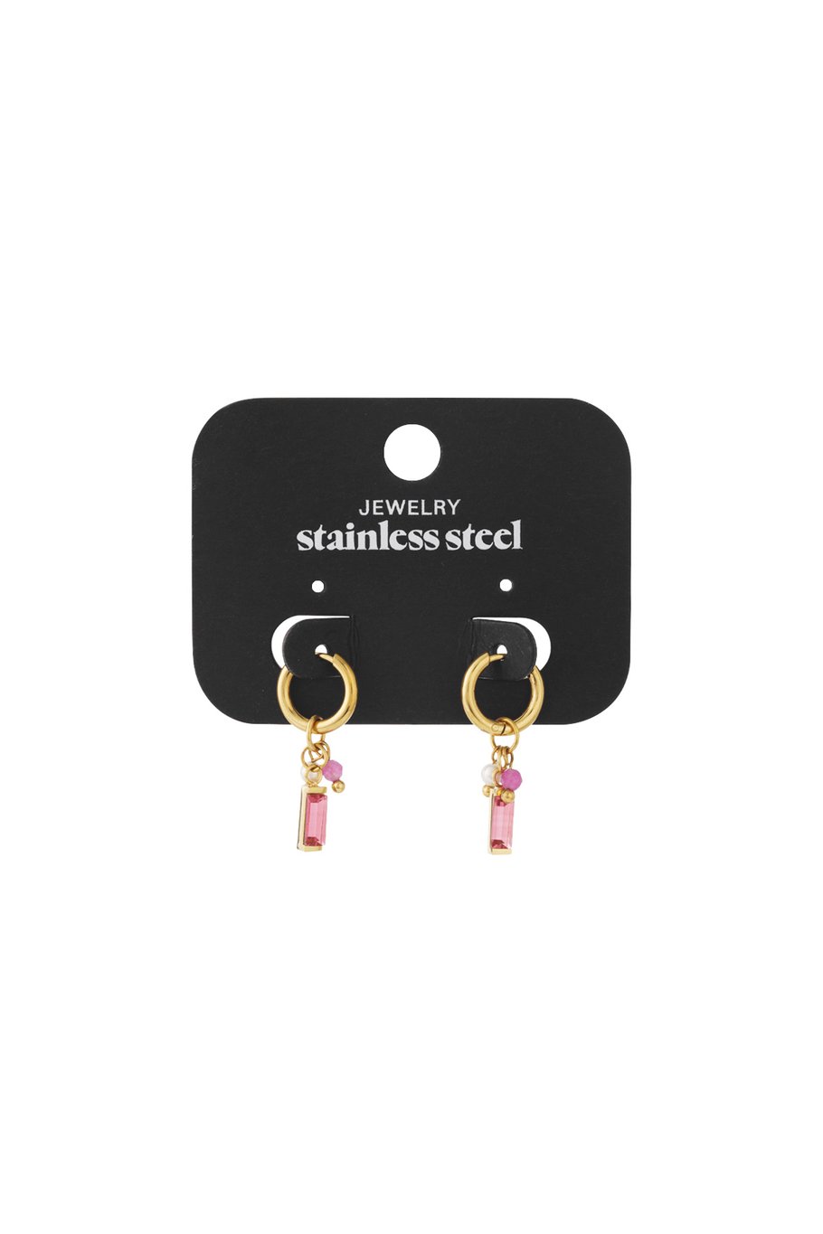 Boucles d&#39;oreilles pendantes en acier inoxydable, style géométrique, décontracté, quotidien Image3