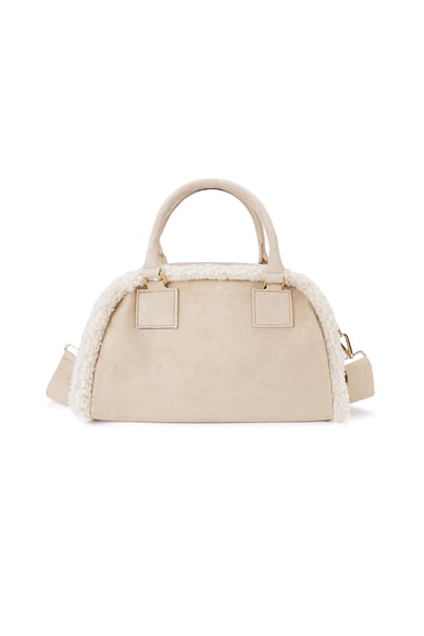 Sac à bandoulière avec détails en peluche h5 