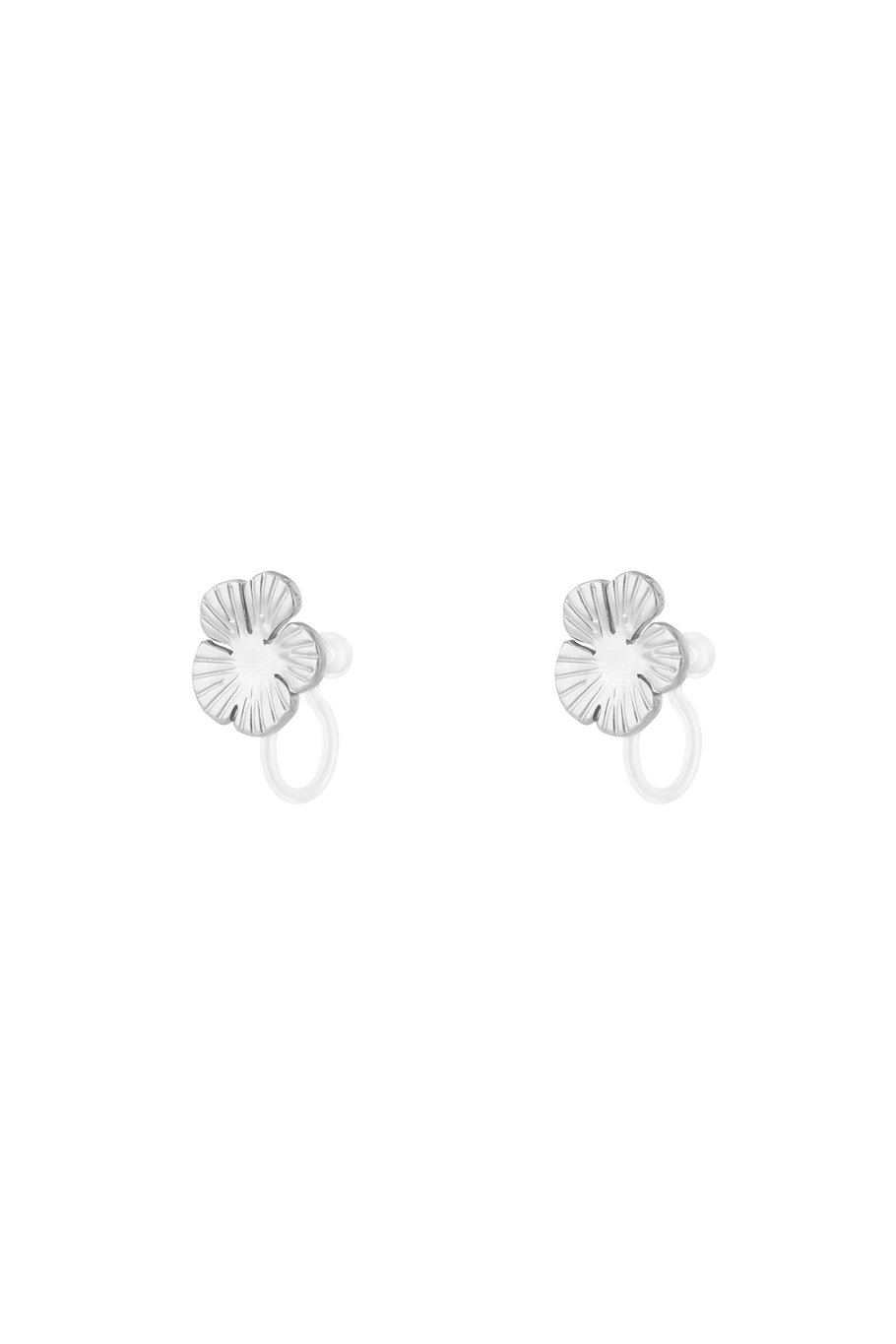 Orecchini a clip con fiori Immagine2