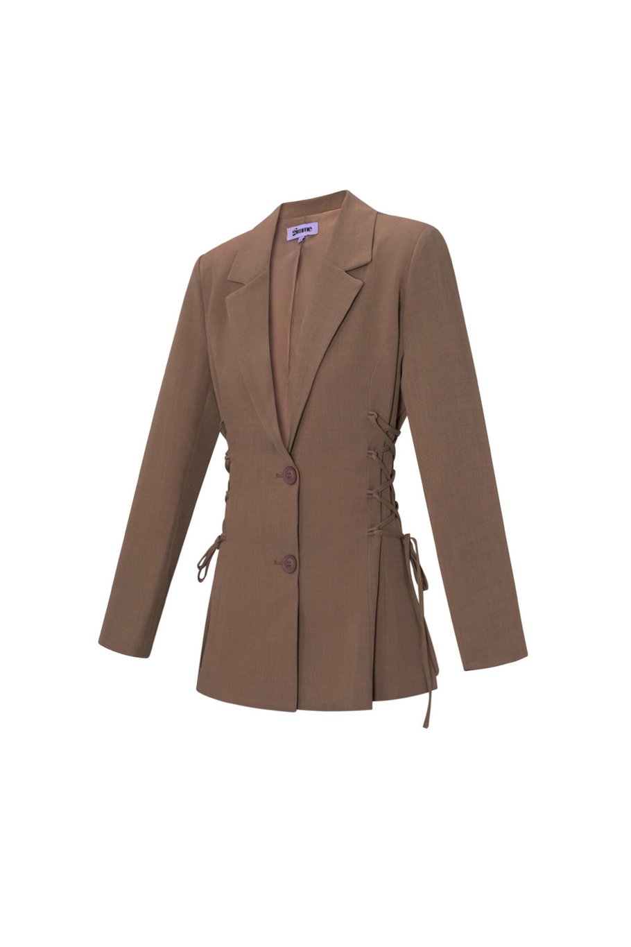 Taillierter Blazer mit Schnürung Bild2