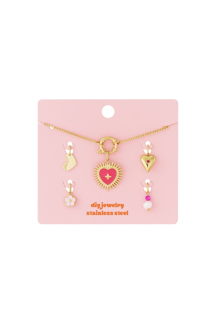 Sun of heart DIY necklace h5Picture4
