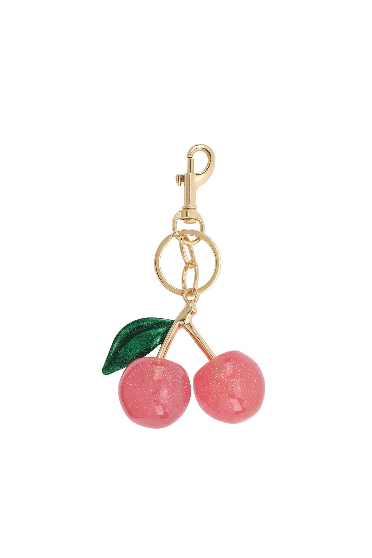Charm para bolso de cereza