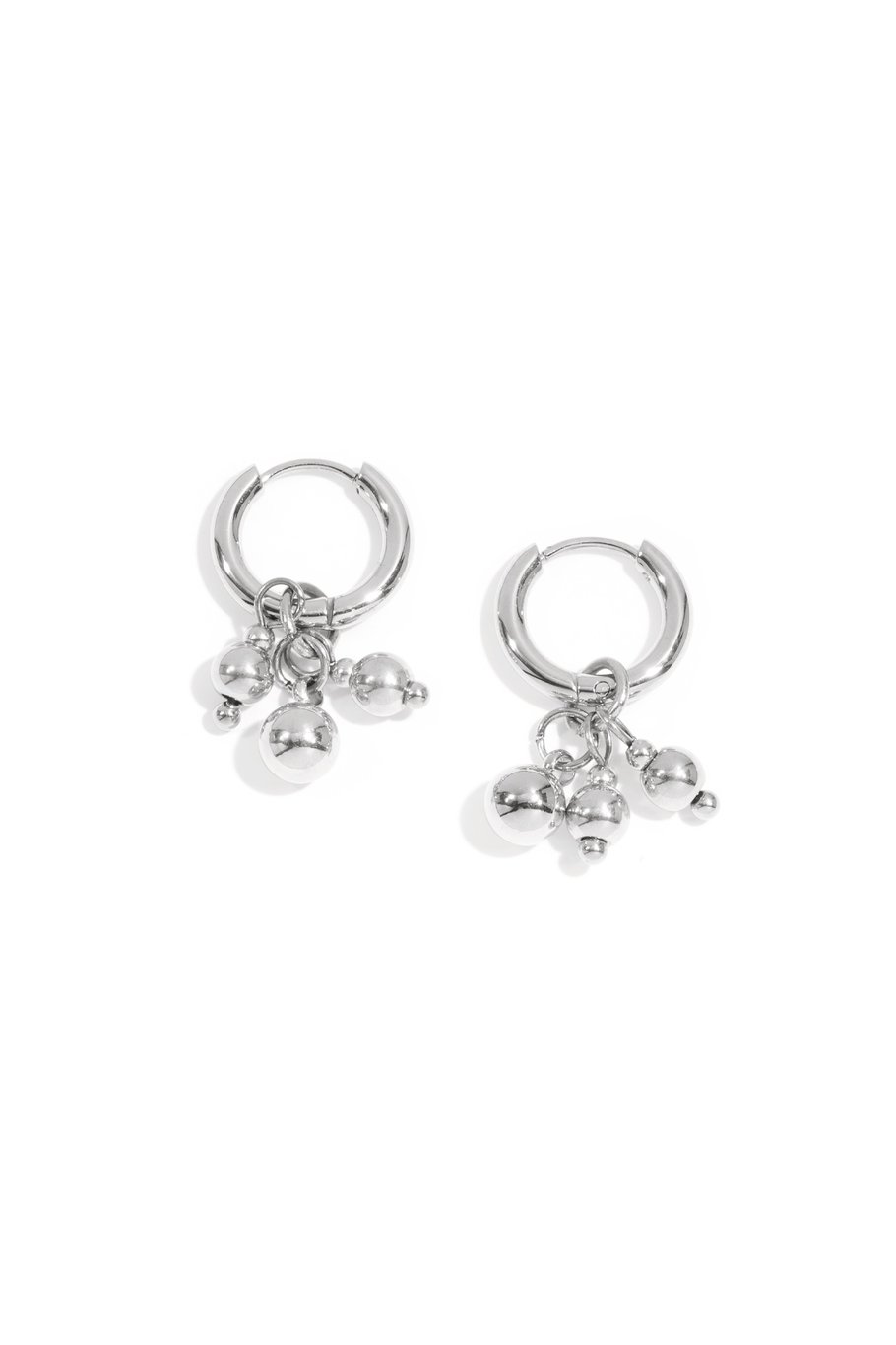 Edelstahl Tropfen Ohrringe unregelmäßige form Casual Täglich Einfache Serie frauen schmuck Bild2