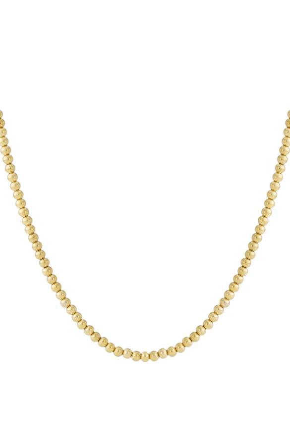 Solid bead necklace-6mm 2
