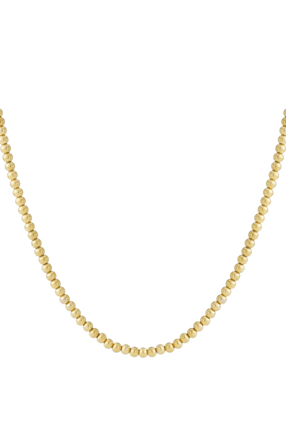 Collar de cuentas macizas de 6 mm 