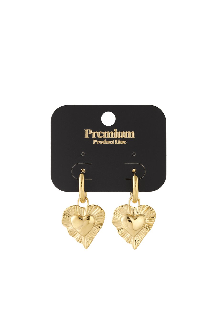 Pendientes de corazón radiante Imagen4