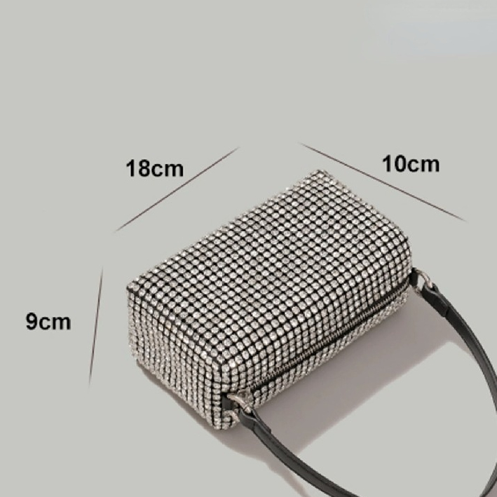 1 pieza de lujosa serie elegante color sólido PU bolsos de mano para mujer Imagen2