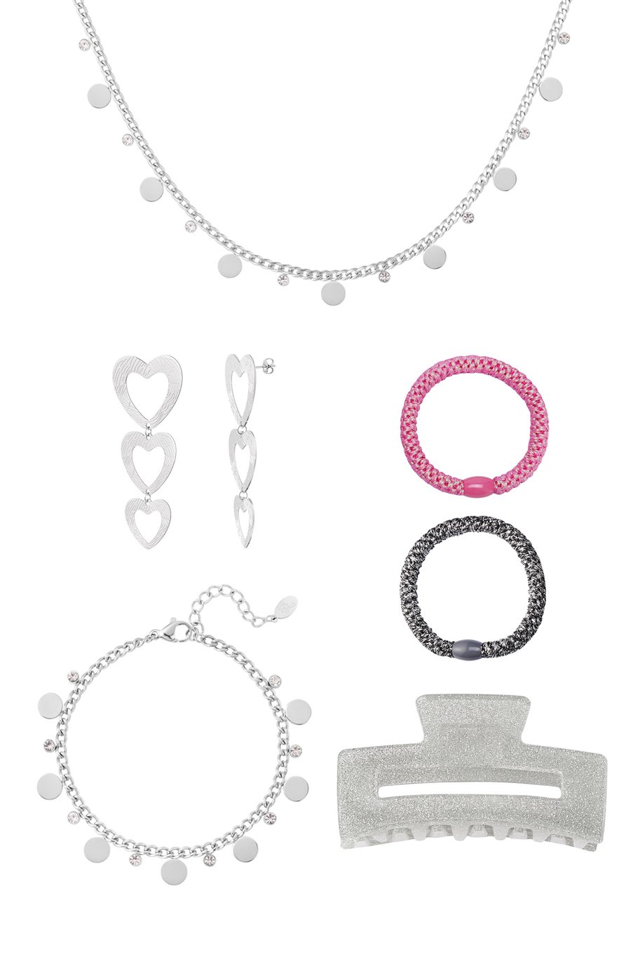 Adventskalender zilver &amp; roze Stainless Steel Afbeelding5