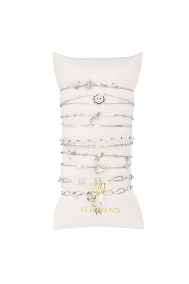 Bracelets display white details - Gold Color Stainless Steel h5 