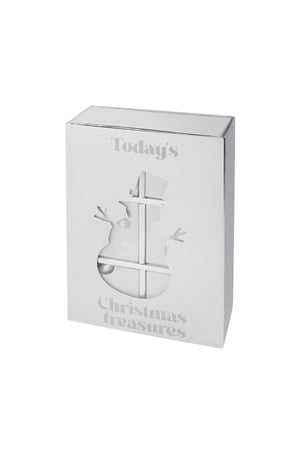 Advent calendar snowman - Silver Color color h5 