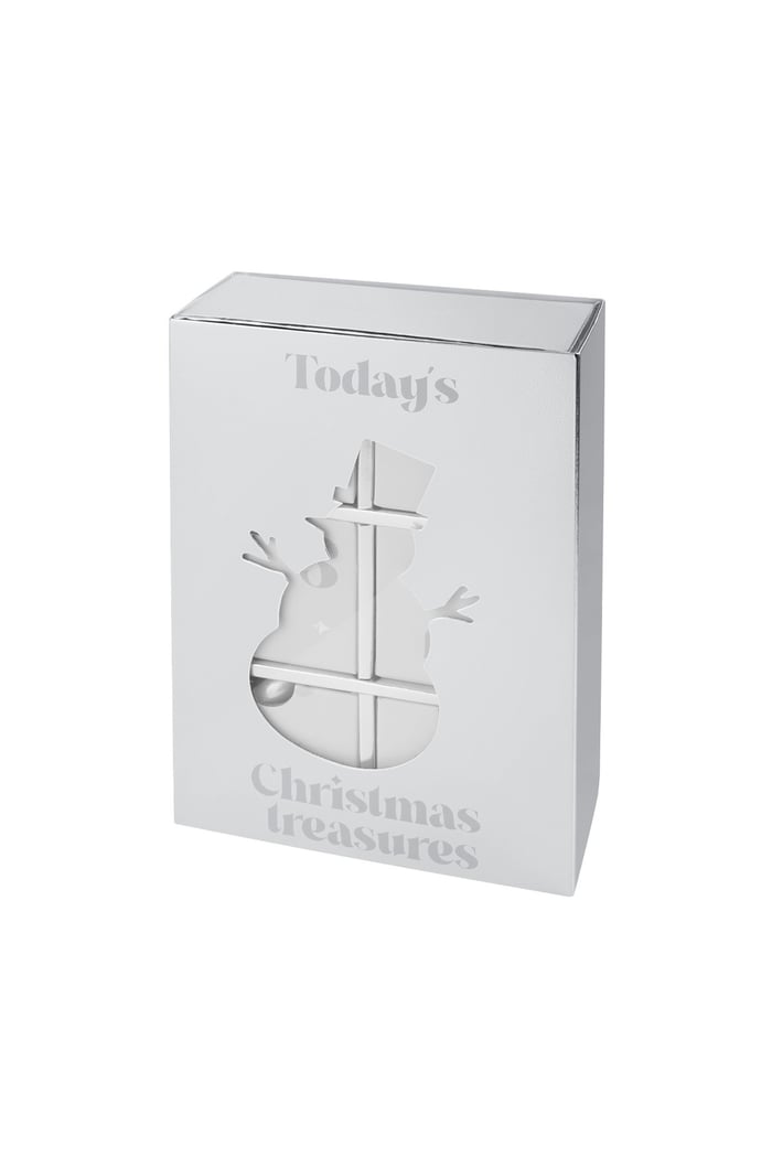 Advent calendar snowman - Silver Color color 