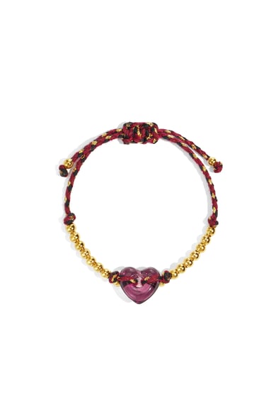 Polyester Perlenarmbänder Herz Casual Täglich Einfache Serie Damenschmuck h5 