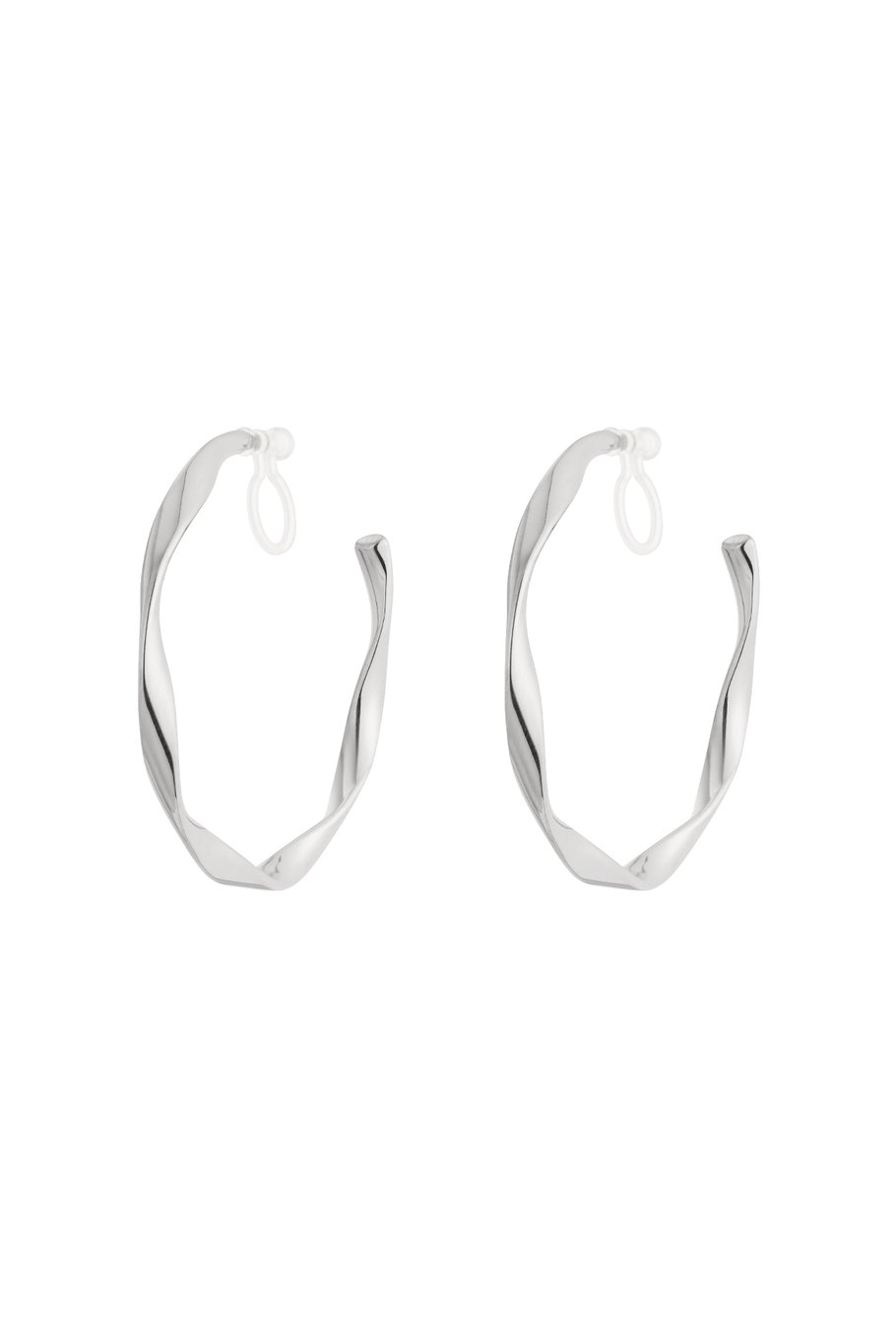 Twist Hoops Clip Earrings