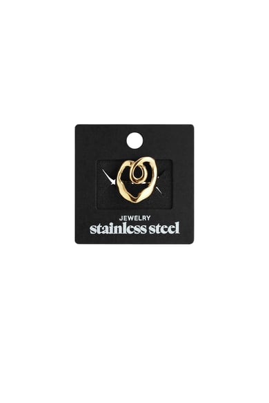 Stainless Steel Statement Rings irregular shape Casual Daily Simple Series Women's jewelry h5 Picture4