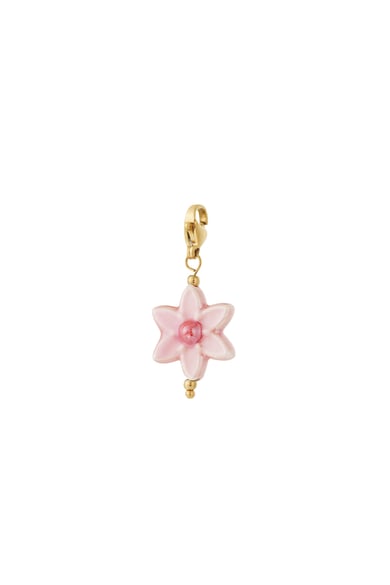 Dije de joyería con forma de flor feliz h5 