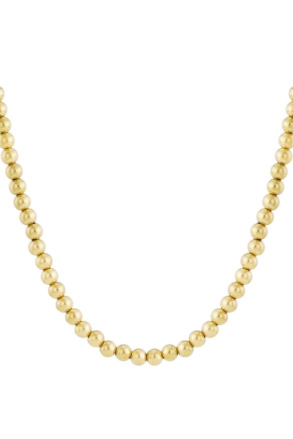 Hollow bead necklace